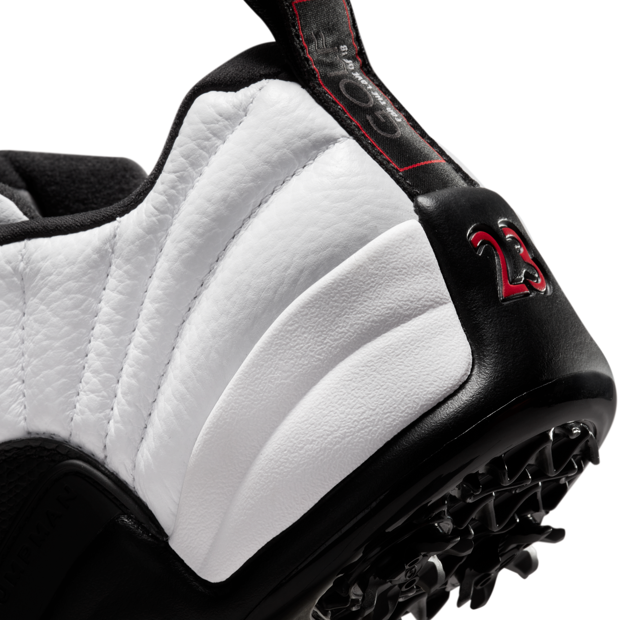 Air Jordan 12 Golf 23 ホワイト/ブラック Air Jordan XII Low Spiked Golf Shoe - White | NIKE | Golf Shoes